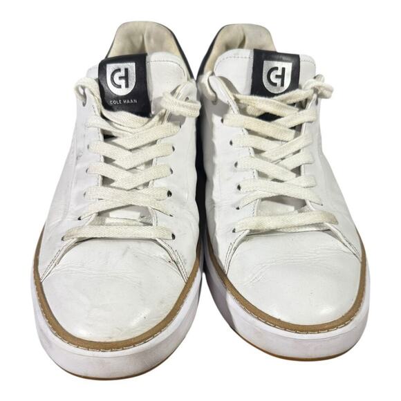 Cole Haan White Leather Sneakers with Black Heel main image 5